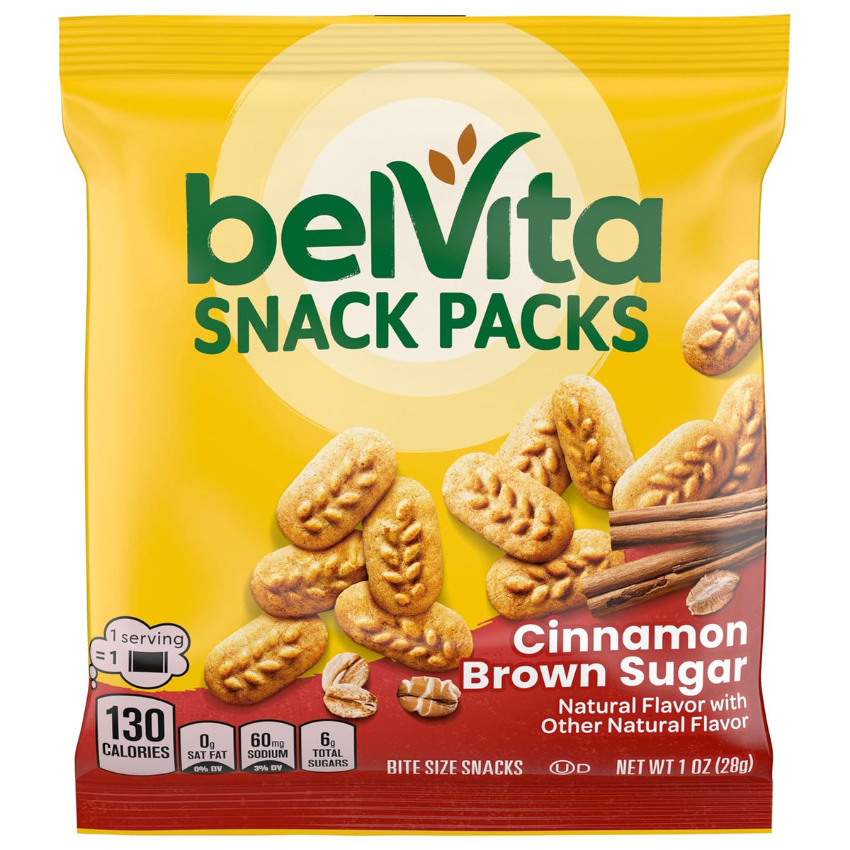 belVita Crunchy Bite Size Snacks Variety Pack – One-Handed Desk-Side Snack for Back-to-Back Meetings