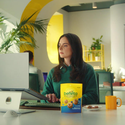 belVita Energy Snack Bites Blueberry Sunflower Seed – Morning Desk Snack for Office Focus
