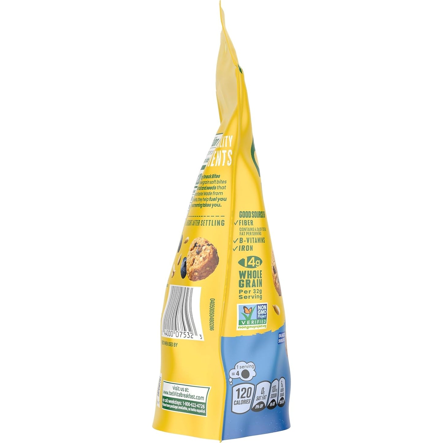 belVita Energy Snack Bites Blueberry Sunflower Seed – Morning Desk Snack for Office Focus