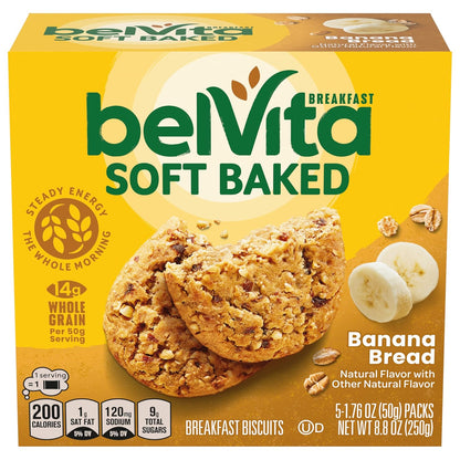 belVita Soft Baked Breakfast Bars Variety Pack – Grab-and-Go Office Breakfast for Busy Workday Mornings
