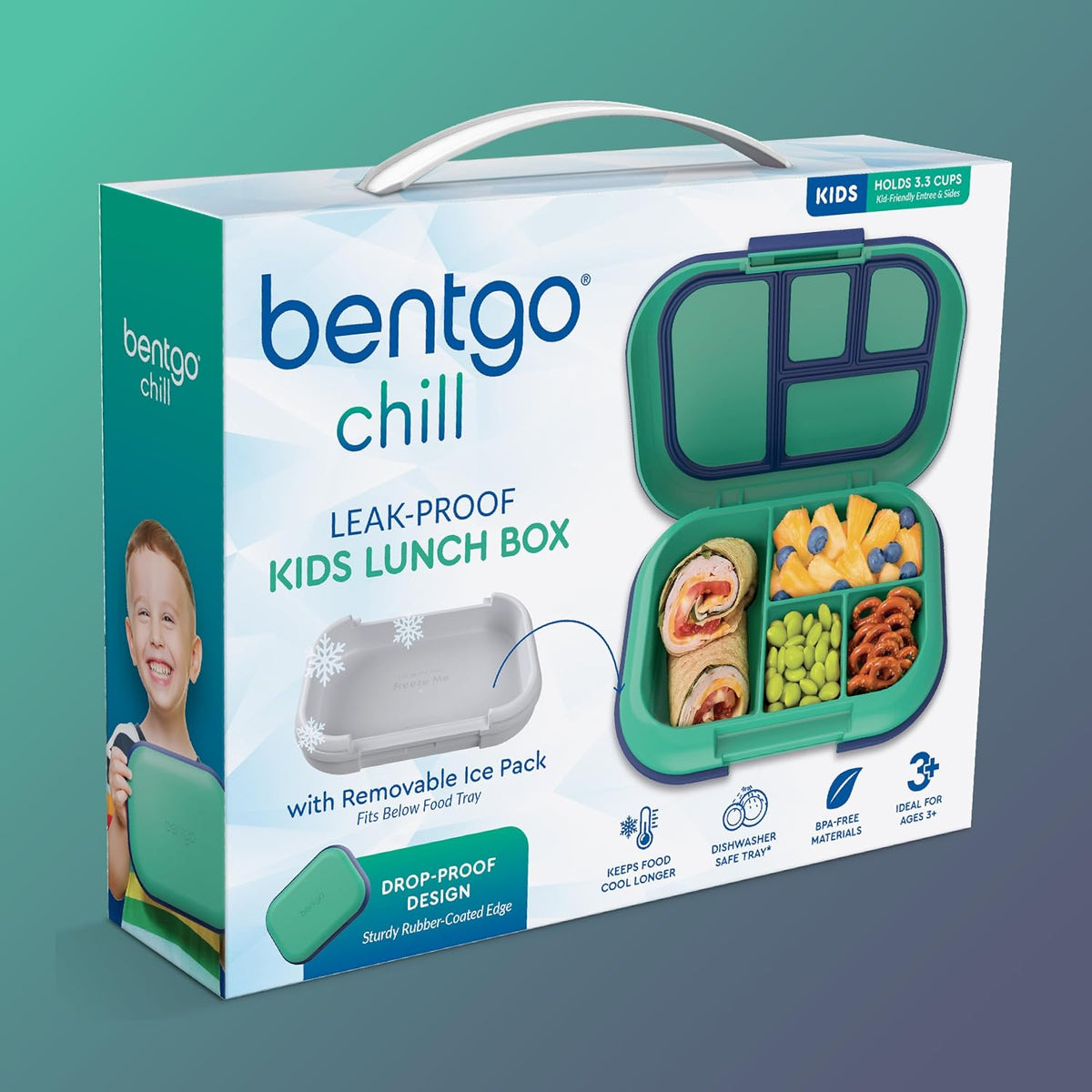 Bentgo Chill Kids Lunch Box – Practical Holiday and Birthday Gift for Parents Who Pack Daily School Meals