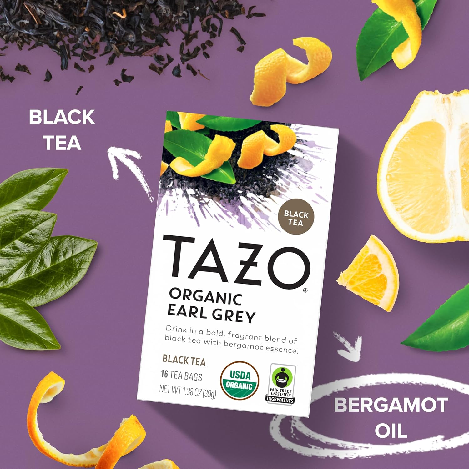bergamot-scented earl grey flavor profile layered on bold black tea