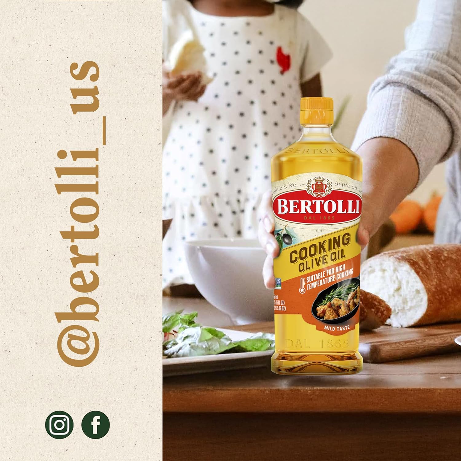 Bertolli Cooking Olive Oil – Thoughtful Housewarming Gift for New Home Cooks, 32 oz Bottle