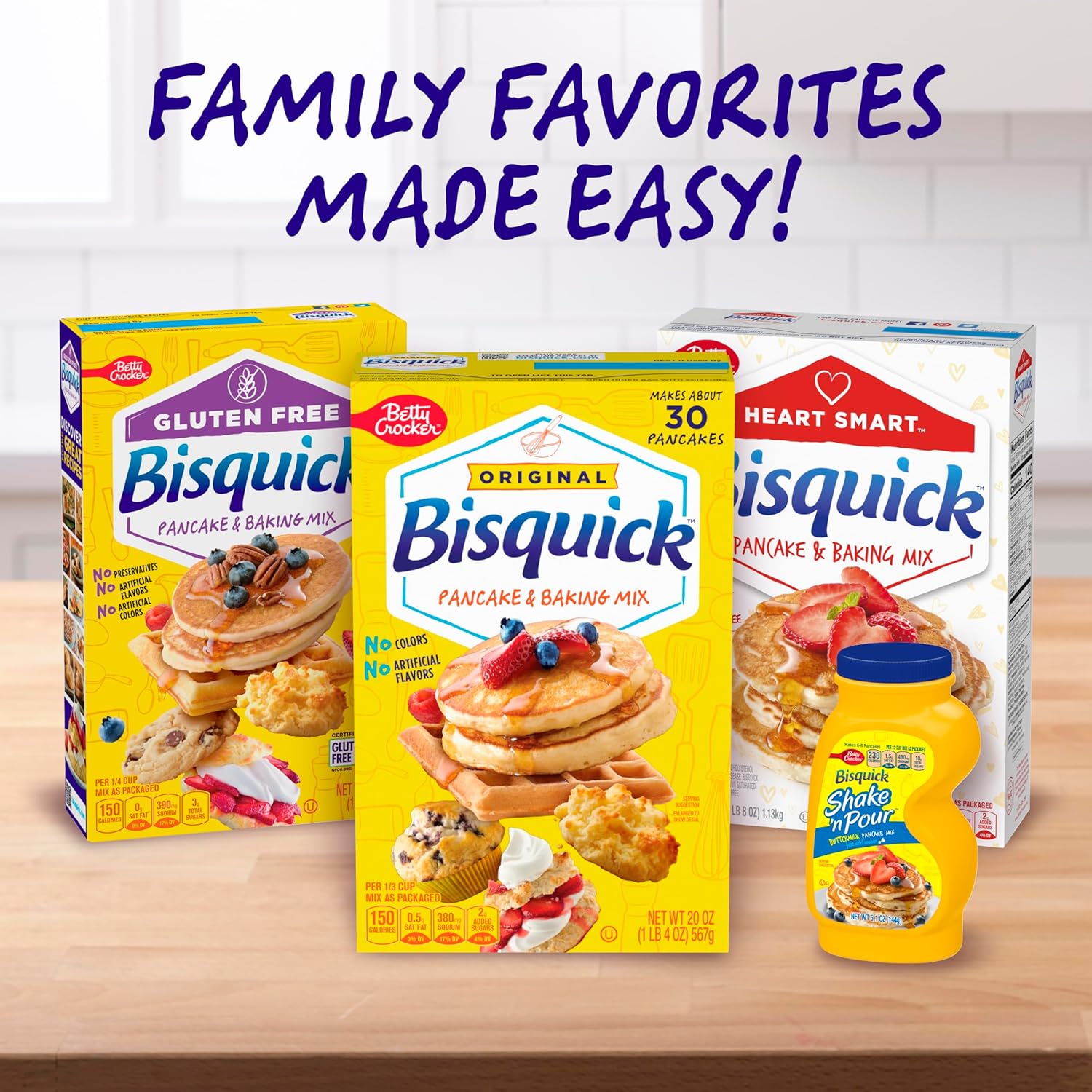 Betty Crocker Bisquick Pancake Mix – Quick and Safe Family Baking for Busy Parents in the Kitchen