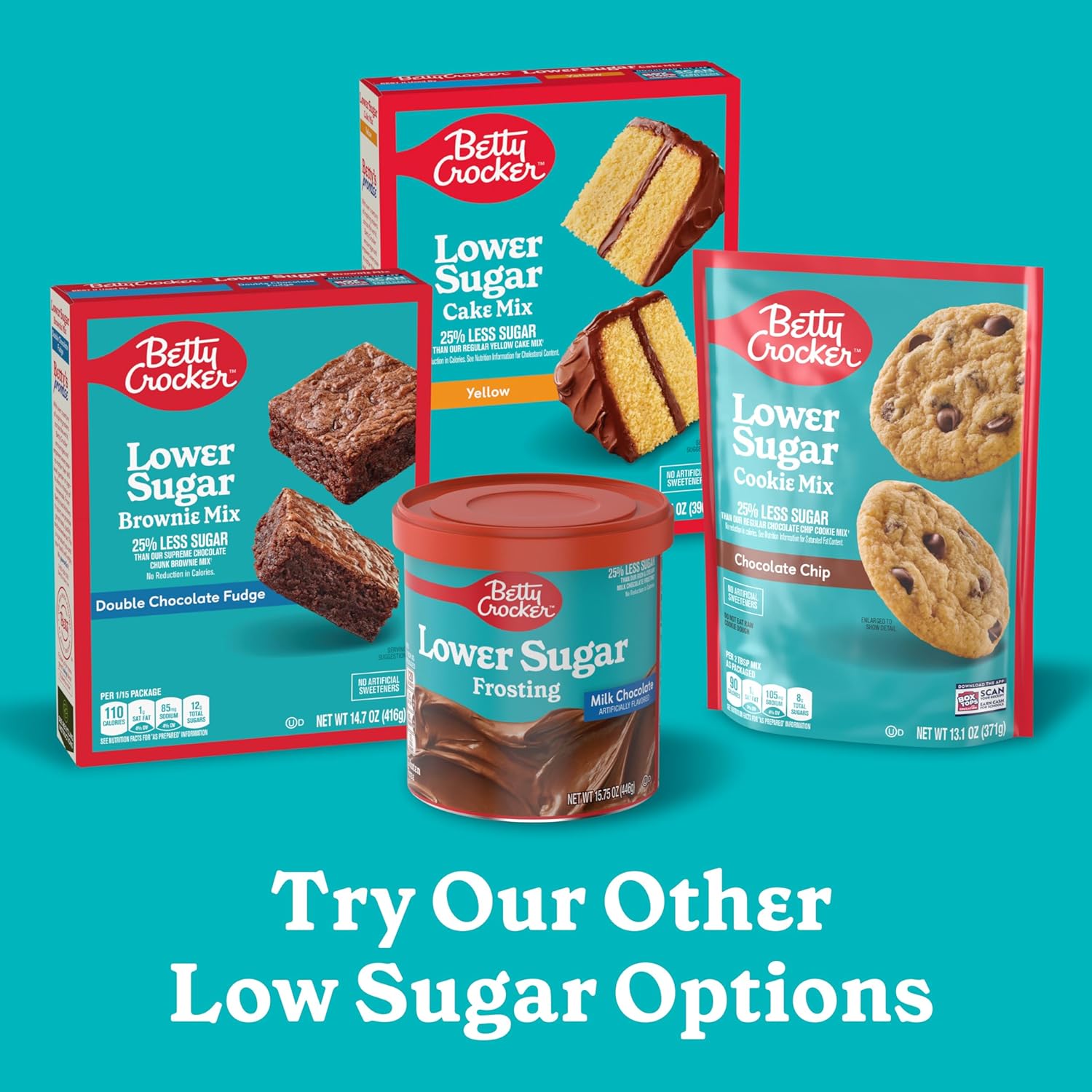 Betty Crocker Reduced Sugar Chocolate Frosting – Convenient Pantry Frosting for Meal Prep, Potluck Desserts, and Weeknight Treats