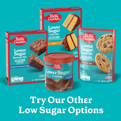 Betty Crocker Reduced Sugar Chocolate Frosting – Convenient Pantry Frosting for Meal Prep, Potluck Desserts, and Weeknight Treats