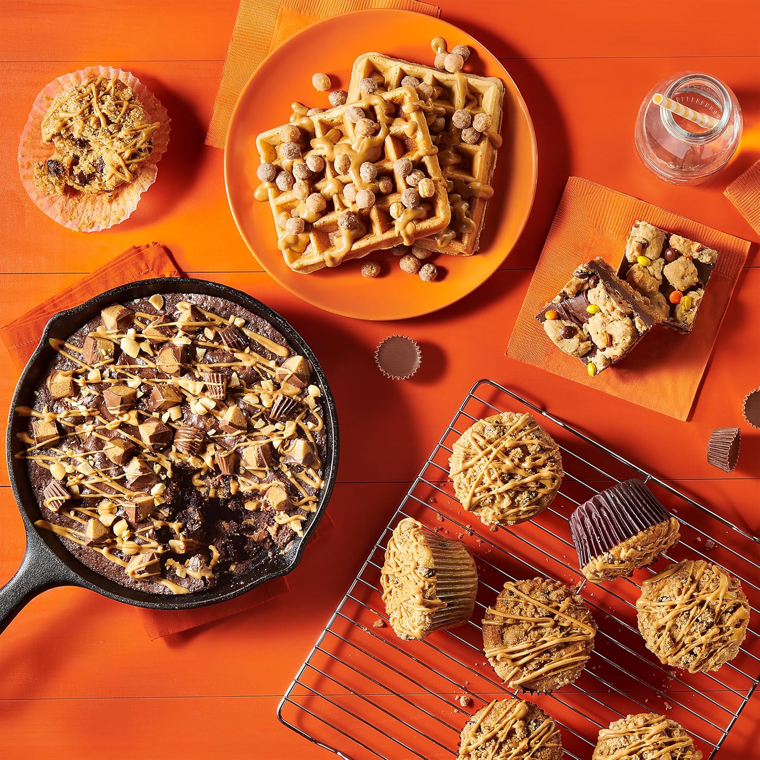 Betty Crocker REESE'S Brownie Mix with Peanut Butter Chips – Family Kitchen Treat for After-School Snacks and Birthday Parties