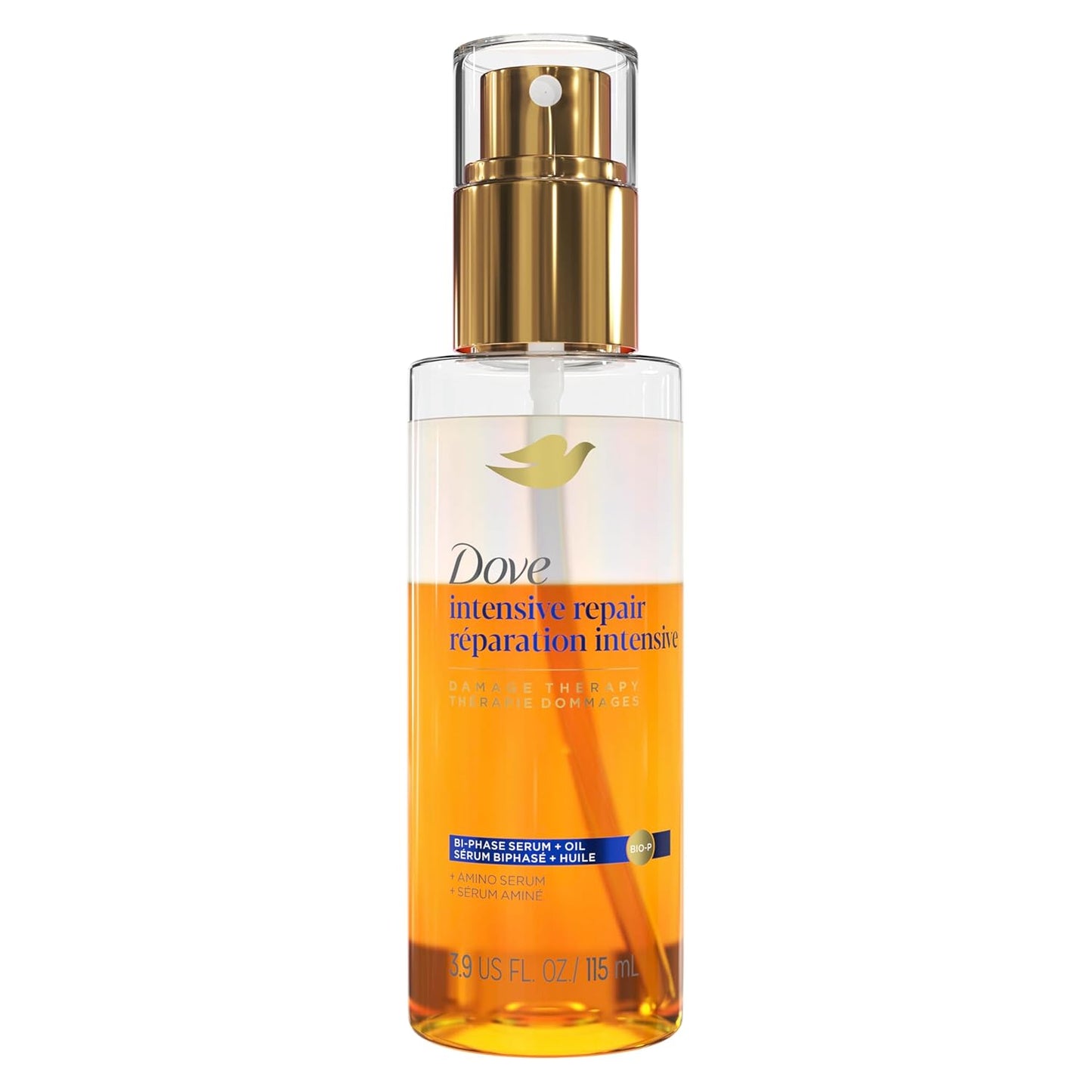 bi-phase serum + oil delivery with amino serum and micro-oil droplets