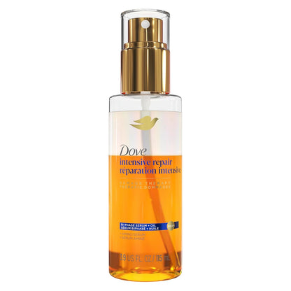 bi-phase serum + oil delivery with amino serum and micro-oil droplets
