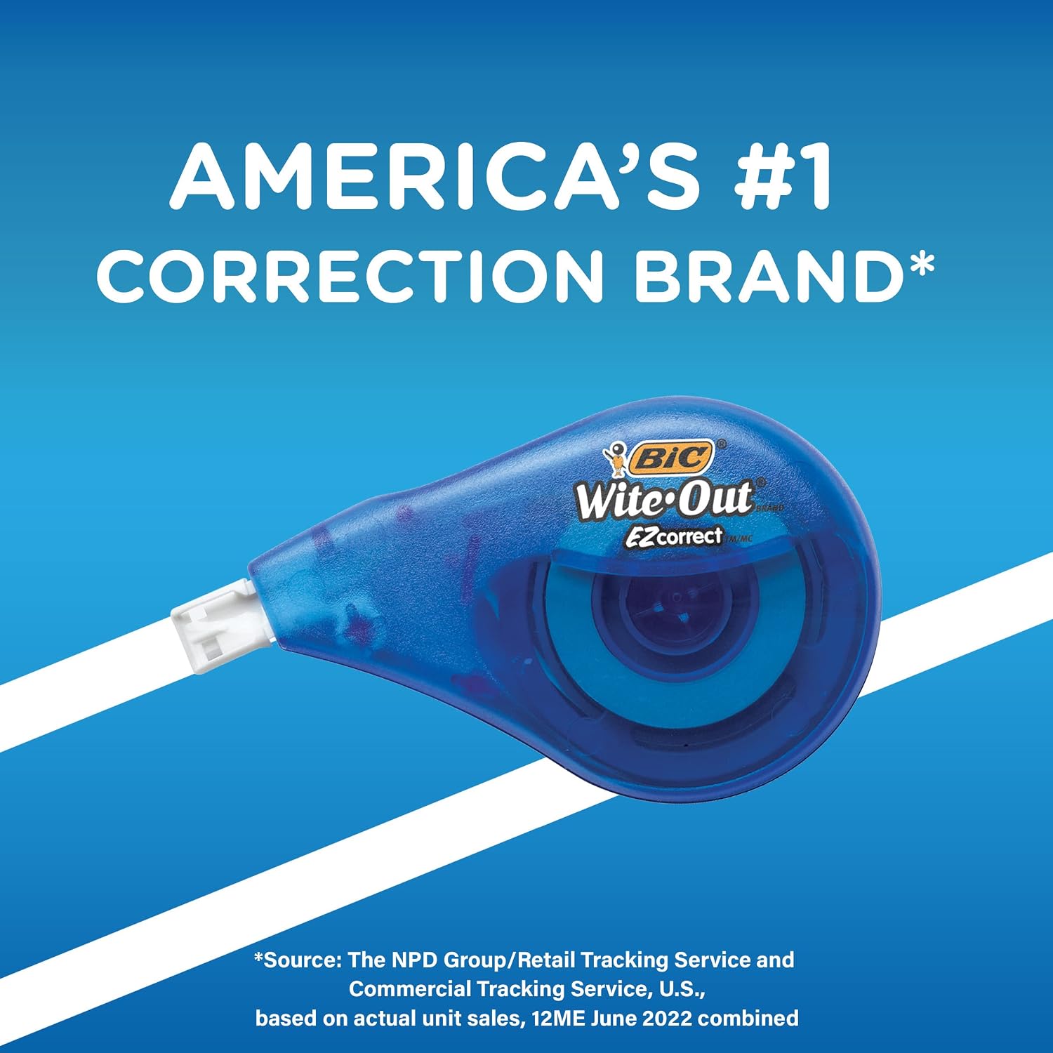 BIC Wite-Out EZ Correct Correction Tape – Office Desk Essential for Error-Free Forms and Notes