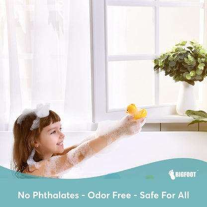 BigFoot Shower Liner – Stylish Bathroom Decor Accent, Clear PEVA Curtain with Magnets 72x72