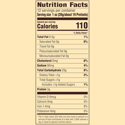 bite-size mini pretzel shape