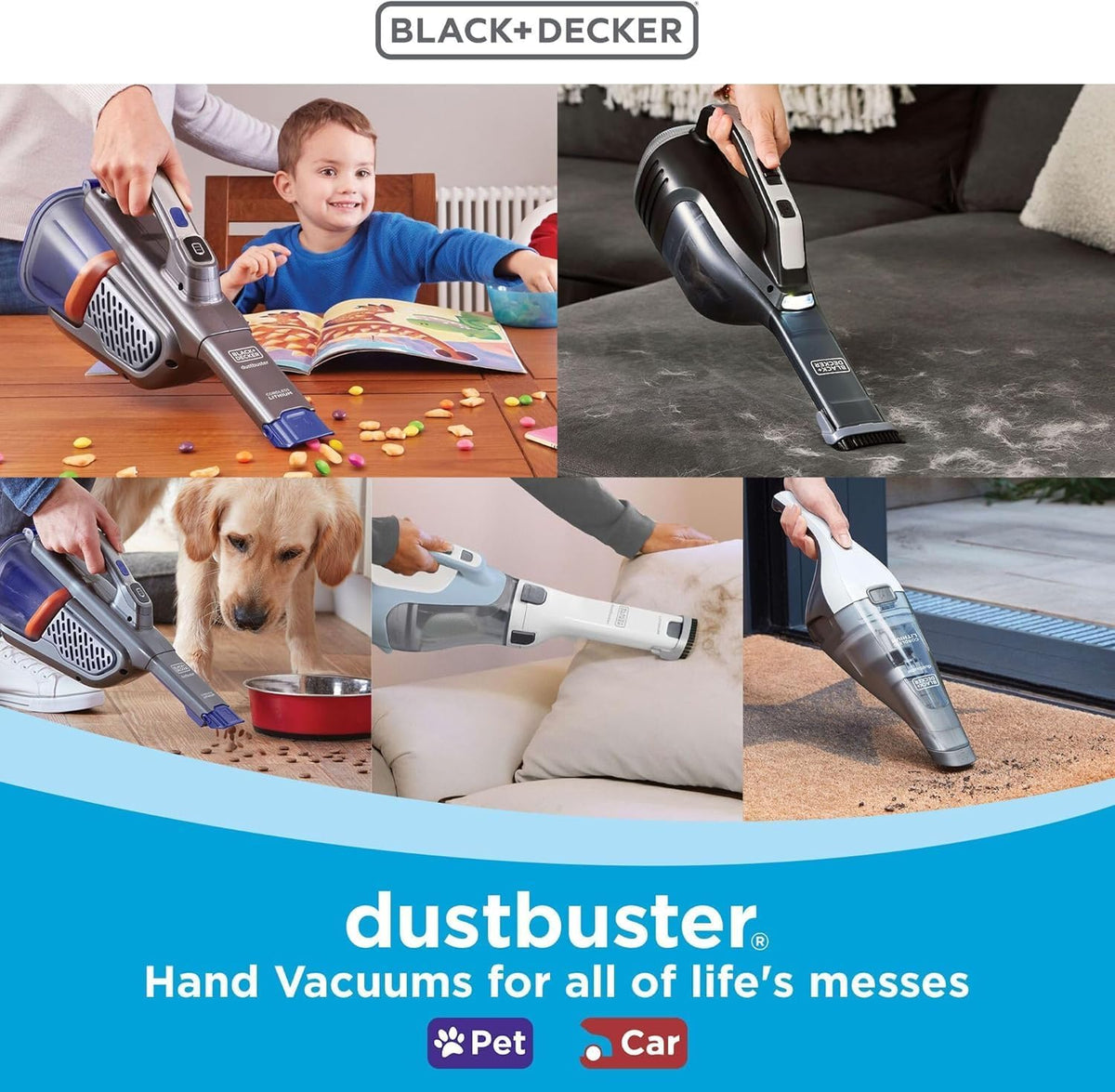 BLACK+DECKER dustbuster Compact Hand Vacuum – Neutral-Toned Wall-Mount Cleaner for Intentional, Less-Is-More Homes