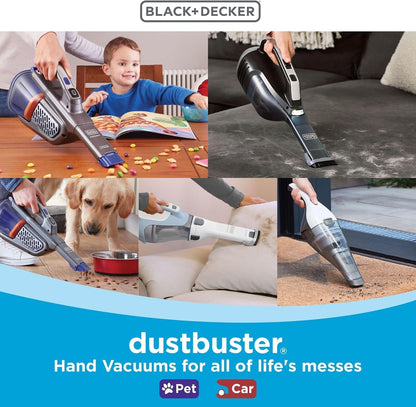 BLACK+DECKER dustbuster Compact Hand Vacuum – Neutral-Toned Wall-Mount Cleaner for Intentional, Less-Is-More Homes