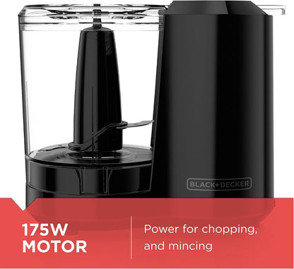 BLACK+DECKER One-Touch Food Chopper – Simple Single-Function Design for Calm, Uncluttered Counters