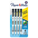 Paper Mate Clearpoint Mechanical Pencils 0.7mm HB #2 for Office Professionals and Test-Takers, Precise Note-Taking and Scantron Forms, 4 Count