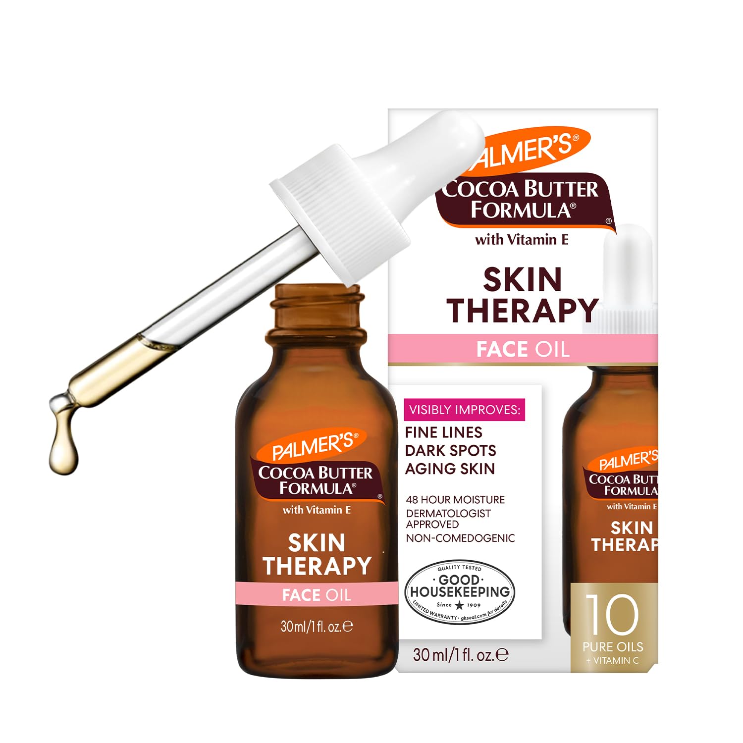 blend of 10 pure precious facial oils including rosehip for skin restoration