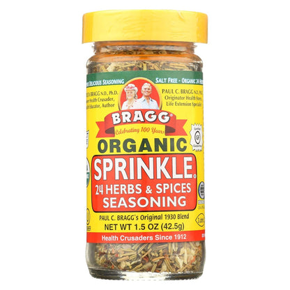 blend of 24 organic herbs and spices including rosemary, thyme, basil, oregano, sage, and turmeric