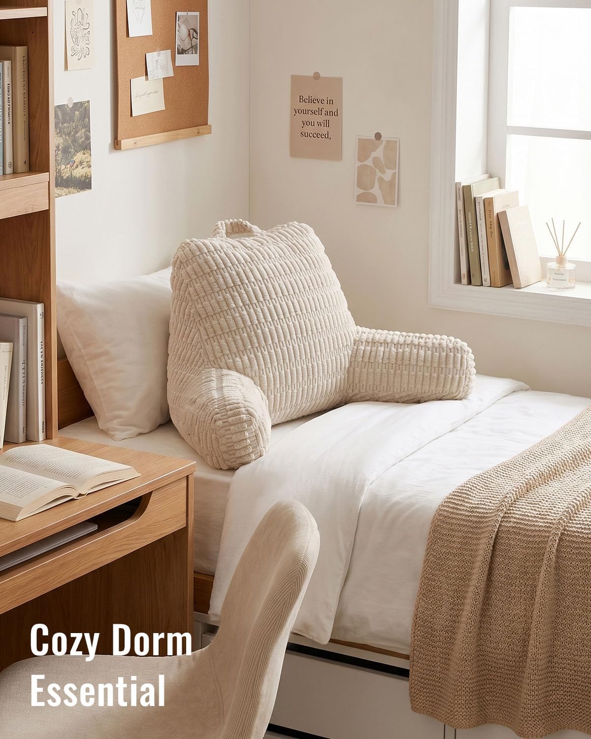 Blissful Diary Reading Pillow – Therapeutic Backrest for Chronic Back Pain and Long Reading Sessions