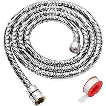 Blissland Shower Hose Extra Long 118 Inches Matte Black Handheld Shower Head Hose with Brass Insert and Nut - Crafted Finish for Designer Spa Suite
