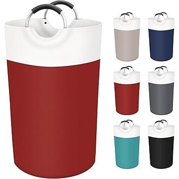 BlissTotes 75L Laundry Basket as Nursery & Bedroom Accent Piece, Soft-Tone Collapsible Hamper