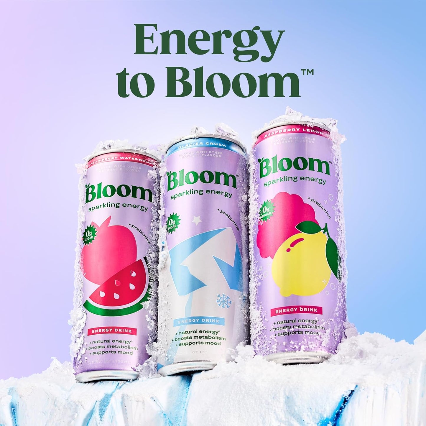 Bloom Nutrition Sparkling Energy Drink - Guilt-Free Wellness Can for Gut Health Routines and Sugar-Free Lifestyle Goals