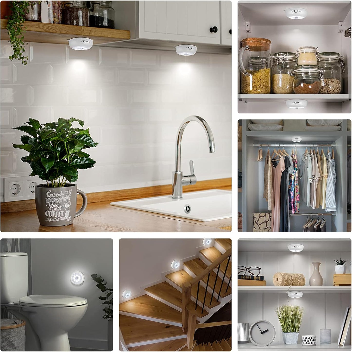 BLS Motion Sensor Light – Clean-Line Cordless Lighting for Uncluttered Minimalist Homes