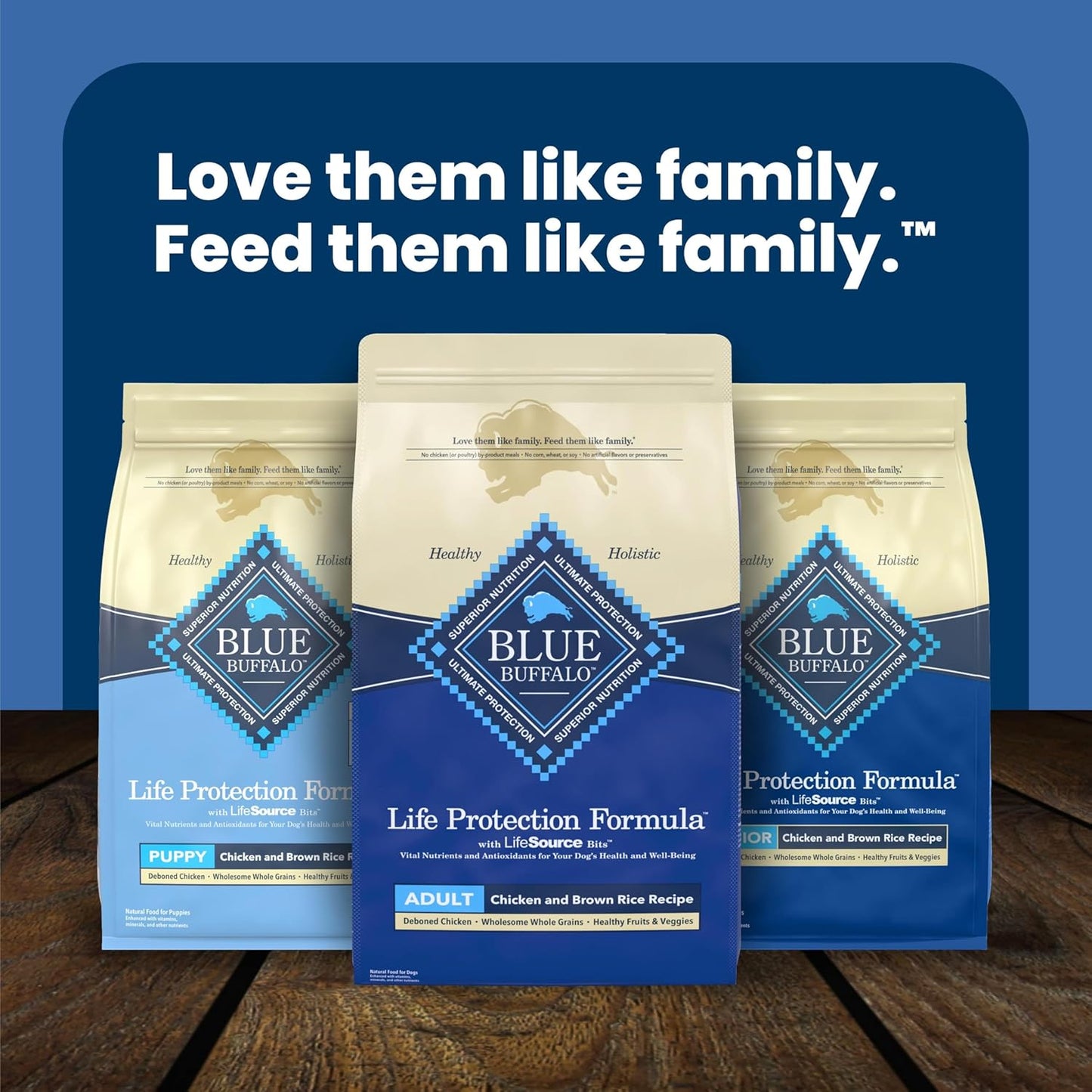 Blue Buffalo Life Protection Formula Chicken & Brown Rice Adult Dog Food – Clean-Label Safety with No By-Product Meals, Corn, Wheat, or Soy, 5 lb