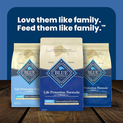 Blue Buffalo Life Protection Formula Chicken & Brown Rice Adult Dog Food – Clean-Label Safety with No By-Product Meals, Corn, Wheat, or Soy, 5 lb