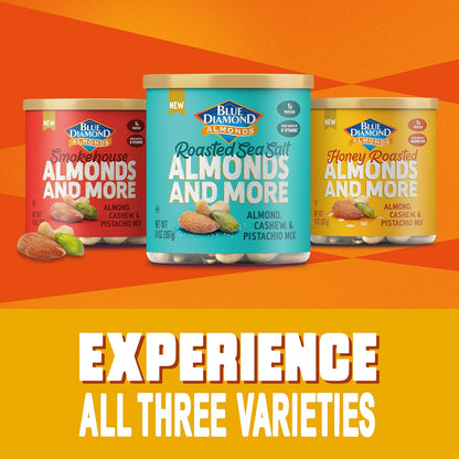 Blue Diamond Almonds Mixed Nuts – Portable 14oz Can for Hiking Trails and Camping Adventures