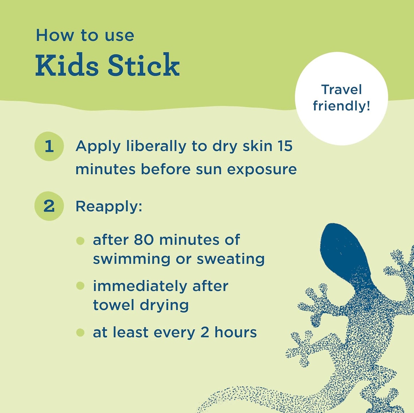 Blue Lizard Kids Mineral SPF 50 Stick – Gentle Face Sun Protection for Sensitive Toddler Skin at Beach and Pool