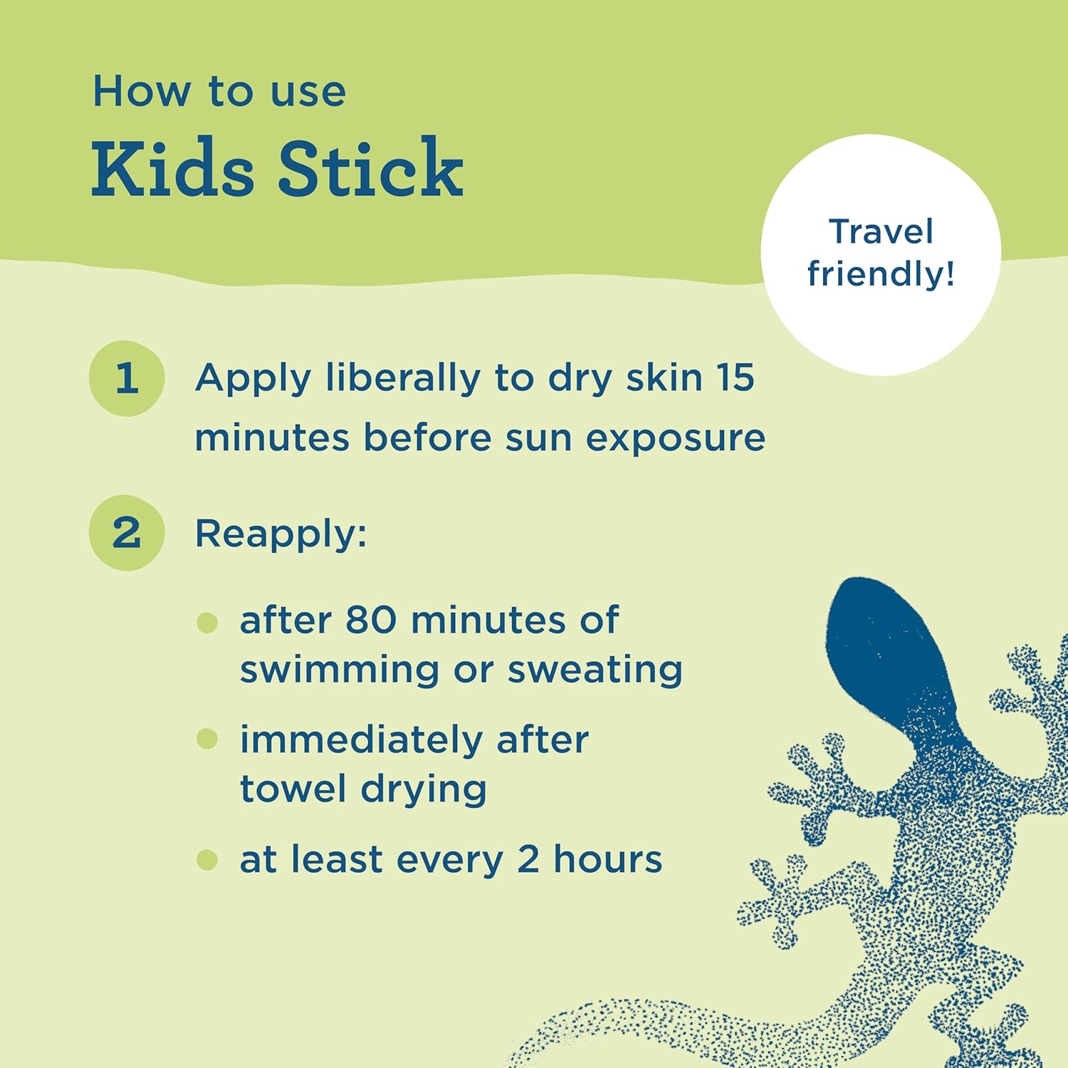 Blue Lizard Kids Mineral SPF 50 Stick – Gentle Face Sun Protection for Sensitive Toddler Skin at Beach and Pool