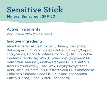 BLUE LIZARD Sensitive Mineral Sunscreen Stick – Daily SPF 50+ for a Gentle Morning Skincare Ritual