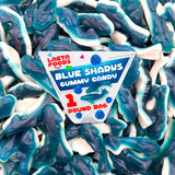 Blue Sharks Gummy Candy – Kid-Friendly Lunchbox Treat for School and After-Snack, 1 Pound Bag