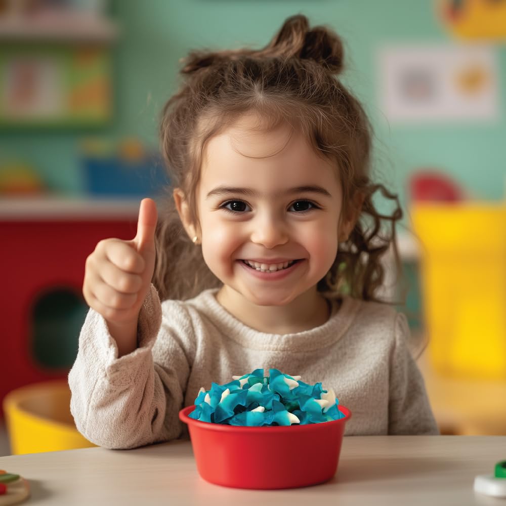 Blue Sharks Gummy Candy – Lunchbox Snack for Kids' Lunchboxes and Classroom Rewards, 1 Pound Bulk Bag