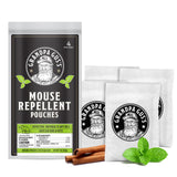 Grandpa Gus's Mouse Repellent Pouches for Pet-Safe Home Defense, Poison-Free Peppermint and Cinnamon Sachets