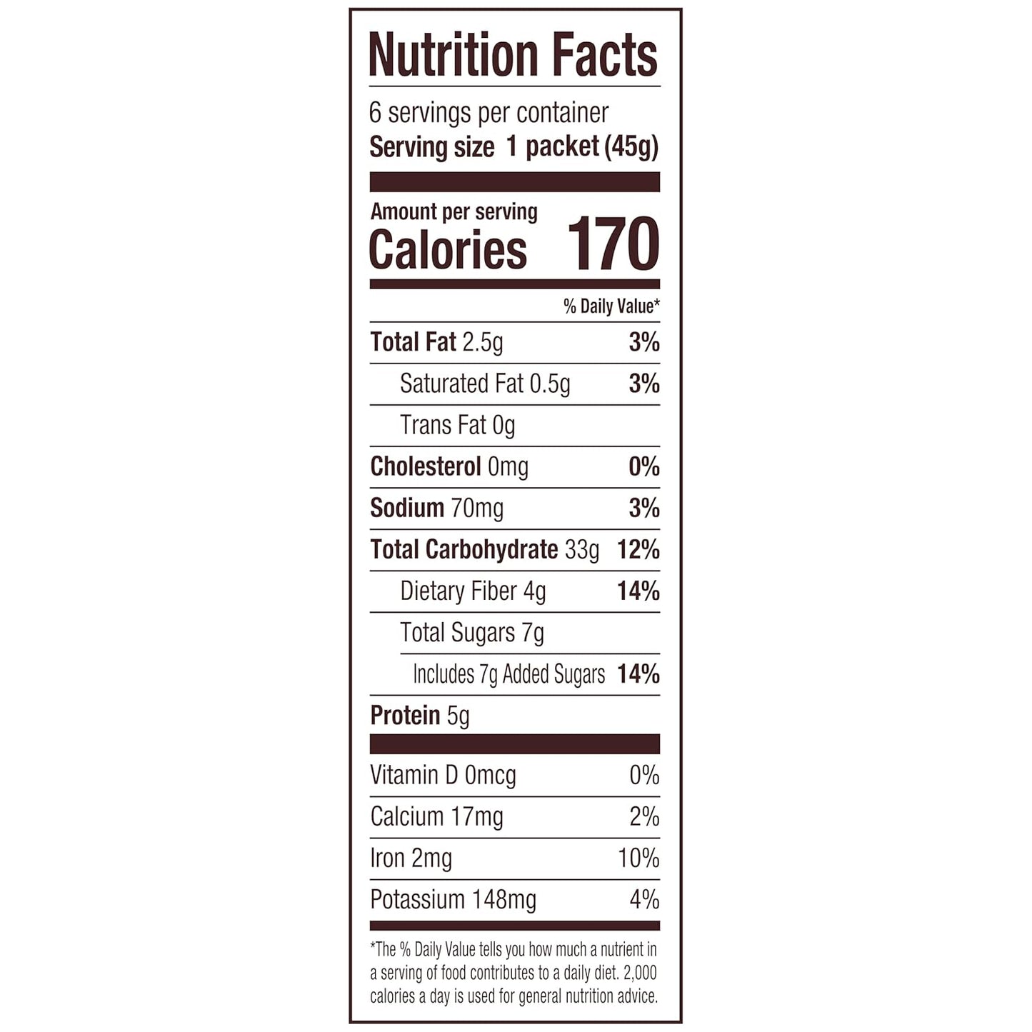 Bob's Red Mill Gluten Free Maple Brown Sugar Instant Oatmeal – Clean-Eating Breakfast for Home Wellness Routines, 6 Single-Serve Packets