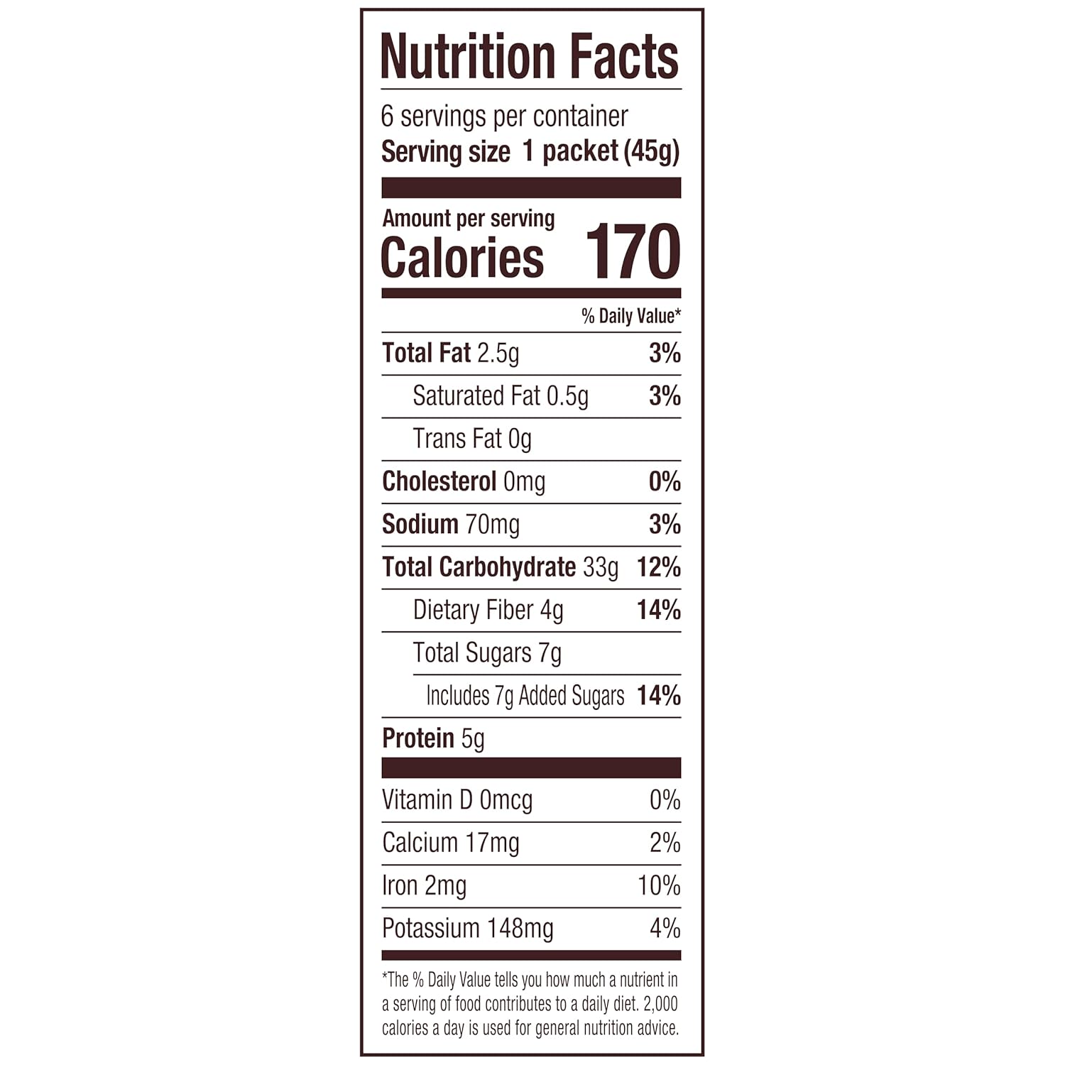 Bob's Red Mill Gluten Free Maple Brown Sugar Instant Oatmeal – Clean-Eating Breakfast for Home Wellness Routines, 6 Single-Serve Packets