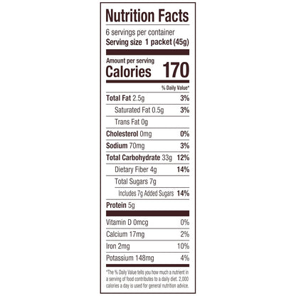 Bob's Red Mill Gluten Free Maple Brown Sugar Instant Oatmeal – Clean-Eating Breakfast for Home Wellness Routines, 6 Single-Serve Packets