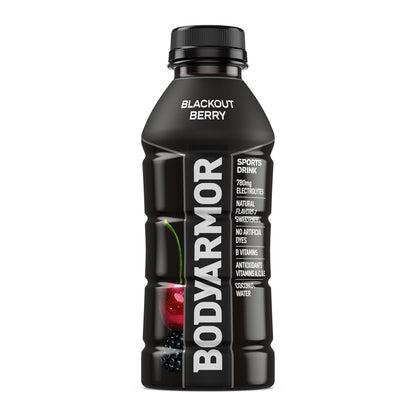BODYARMOR Sports Drink Blackout Berry – Post-Workout Recovery Hydration for Mindful Fitness Routines