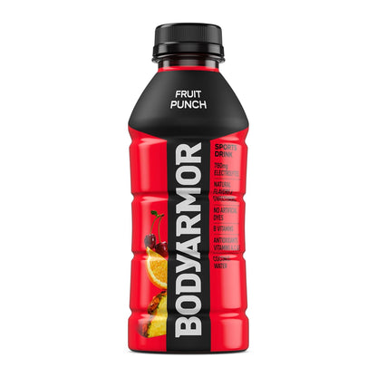 BODYARMOR Sports Drink Fruit Punch – Natural Electrolyte Hydration for Post-Workout Recovery and Daily Wellness Routines