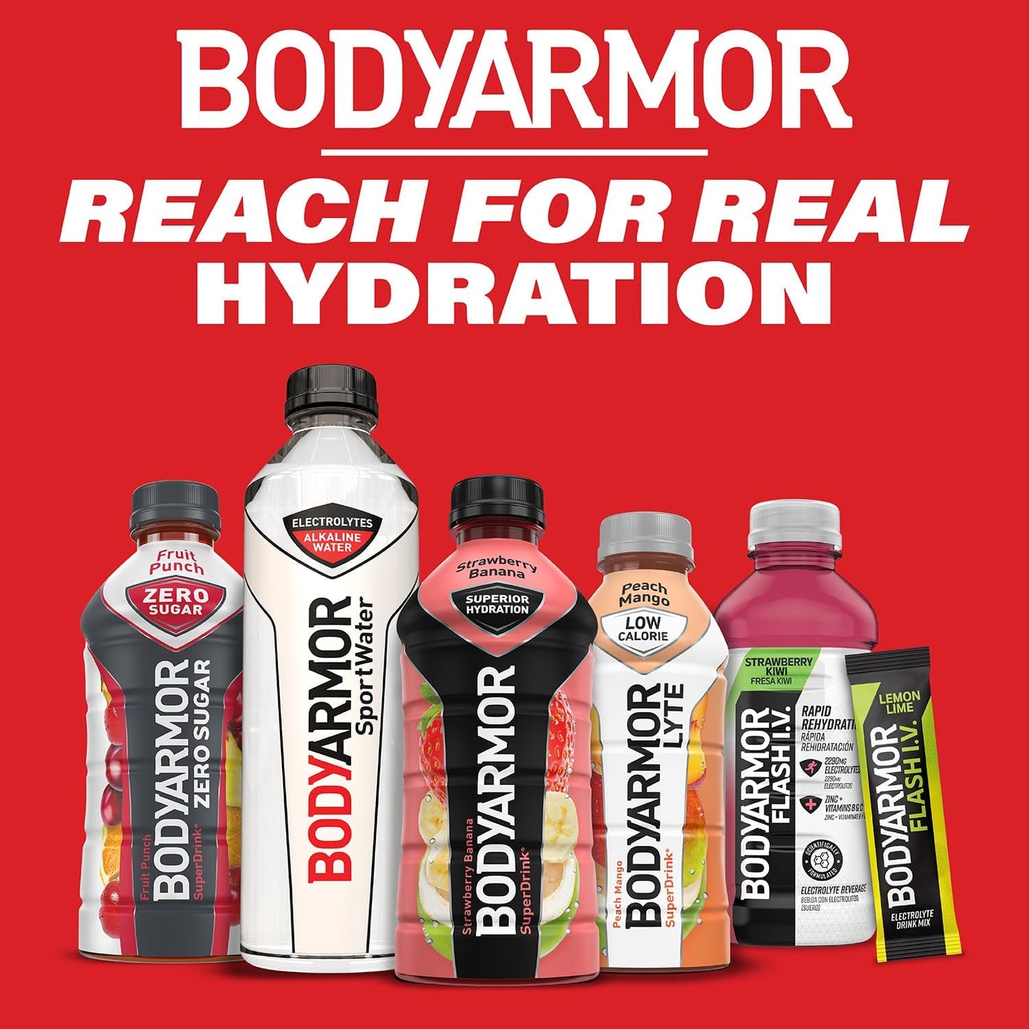 BODYARMOR SportWater Alkaline Water for Youth Sports Teams, pH 9+ Electrolyte Hydration for Practices, 1.5 Liter Pack of 12