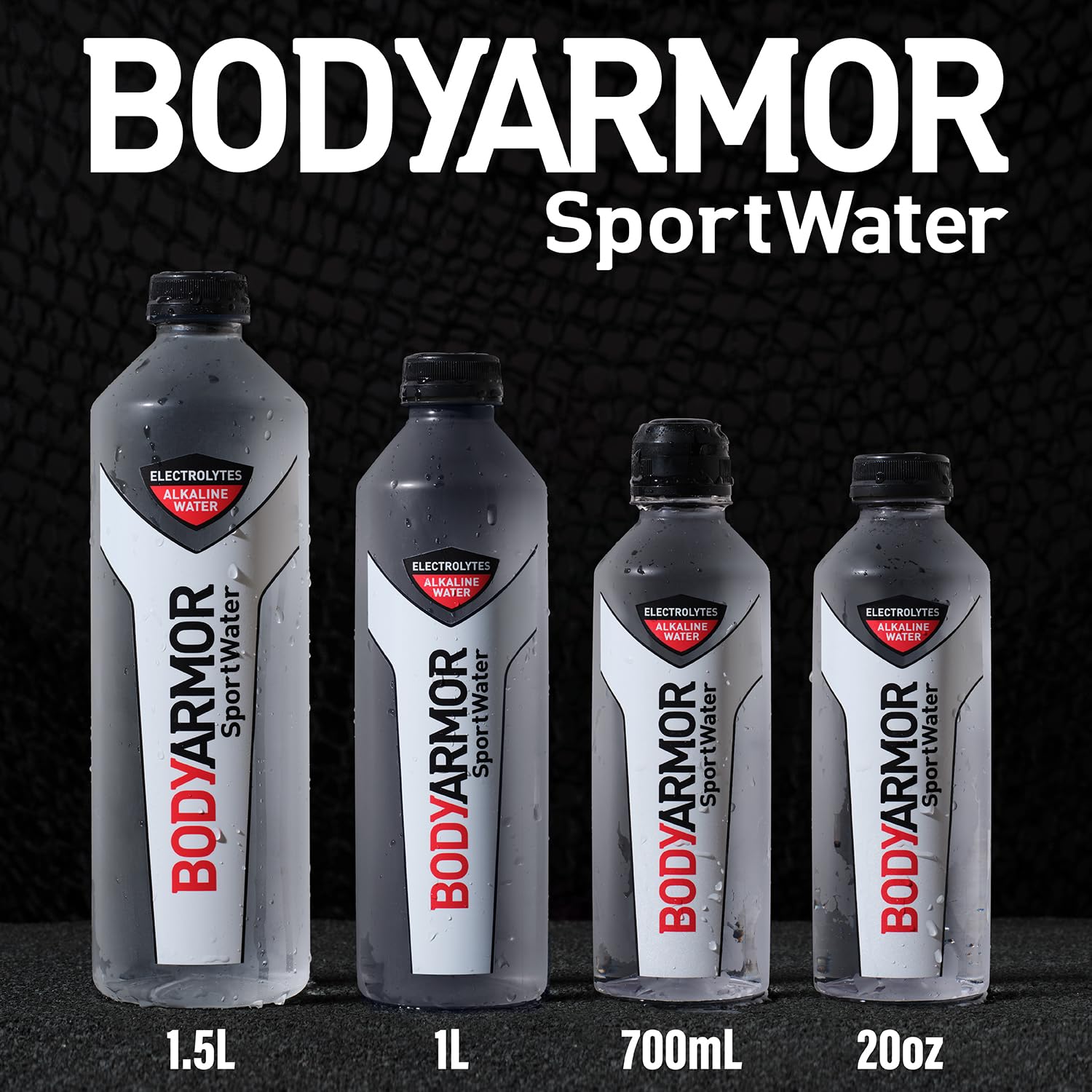 BODYARMOR SportWater Alkaline Water for Youth Sports Teams, pH 9+ Electrolyte Hydration for Practices, 1.5 Liter Pack of 12