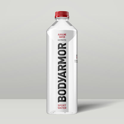 BODYARMOR SportWater Alkaline Water for Youth Sports Teams, pH 9+ Electrolyte Hydration for Practices, 1.5 Liter Pack of 12