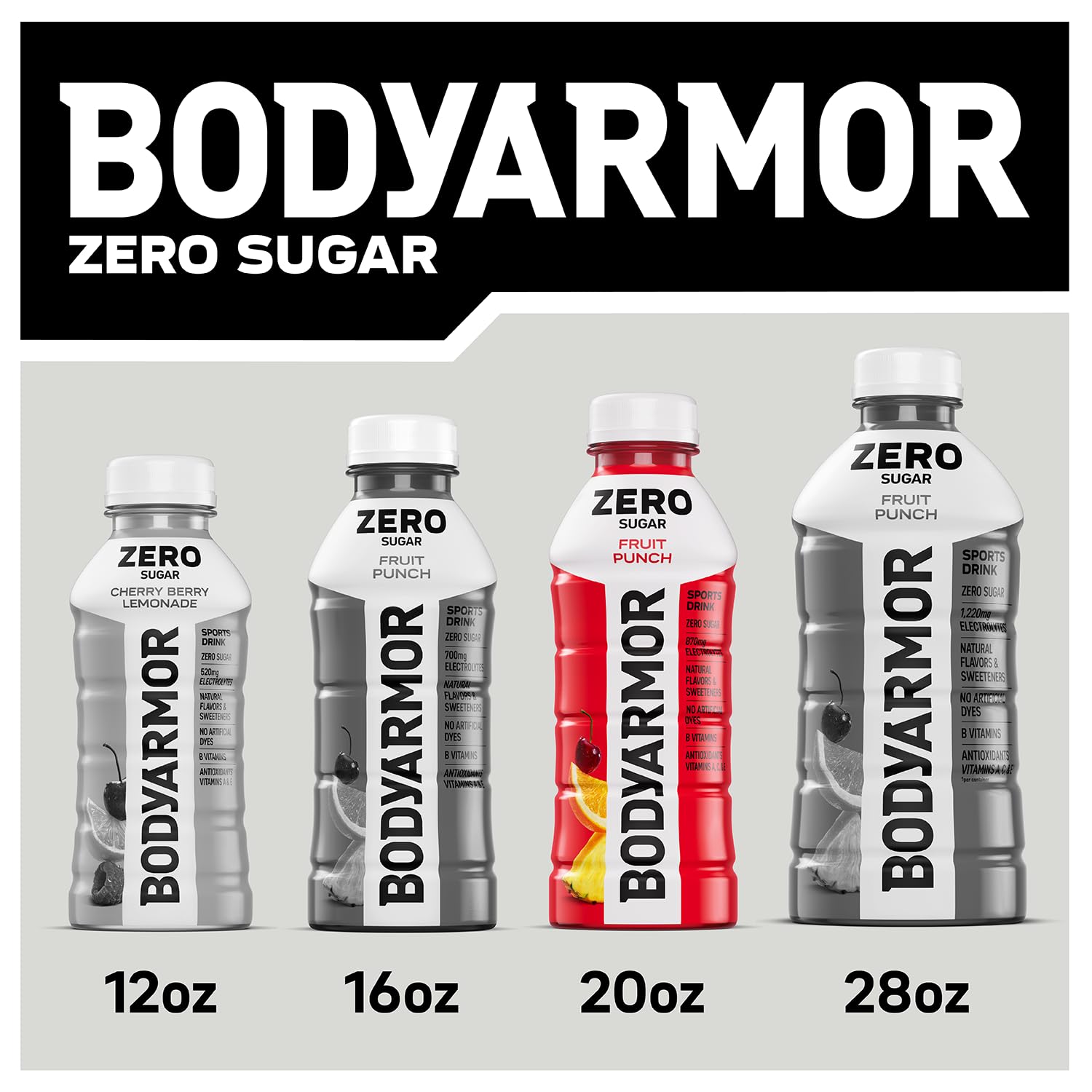 BODYARMOR ZERO Sugar Lemon Lime – Portable Electrolyte Hydration for Hiking Trails and Cycling Routes