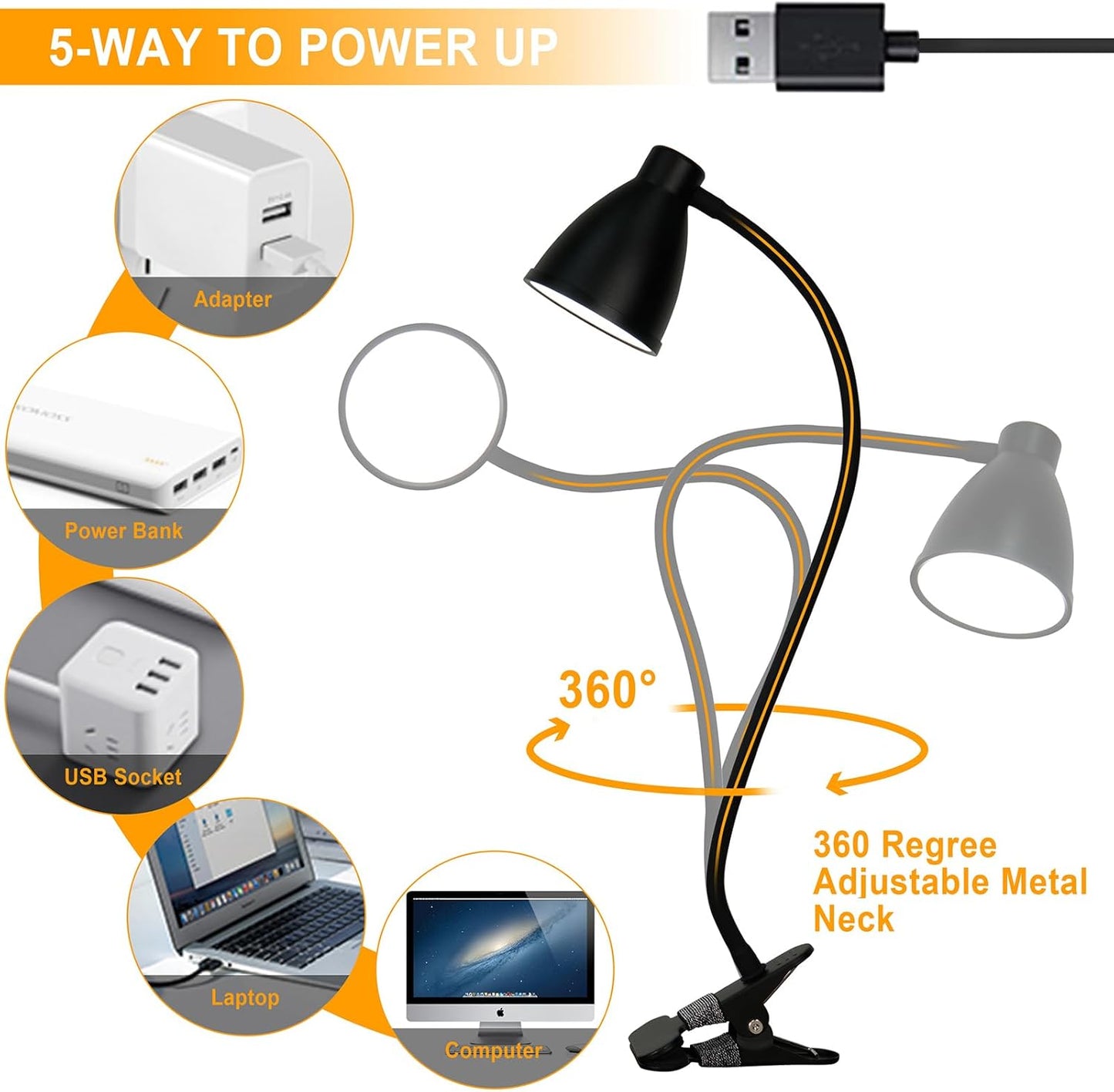 BOHON Bedside Reading Lamp – Eye-Caring Flicker-Free Light for Nightly Wind-Down, Slow Fade-To-Off