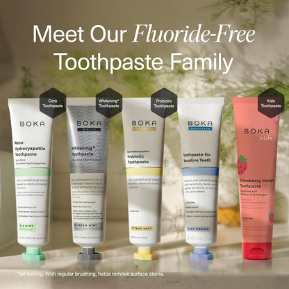Boka Nano Hydroxyapatite Toothpaste – Free from Fluoride, Parabens, and Artificial Colors for Worry-Free Brushing