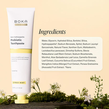 Boka Nano Hydroxyapatite Toothpaste – Free from Fluoride, Parabens, and Artificial Colors for Worry-Free Brushing