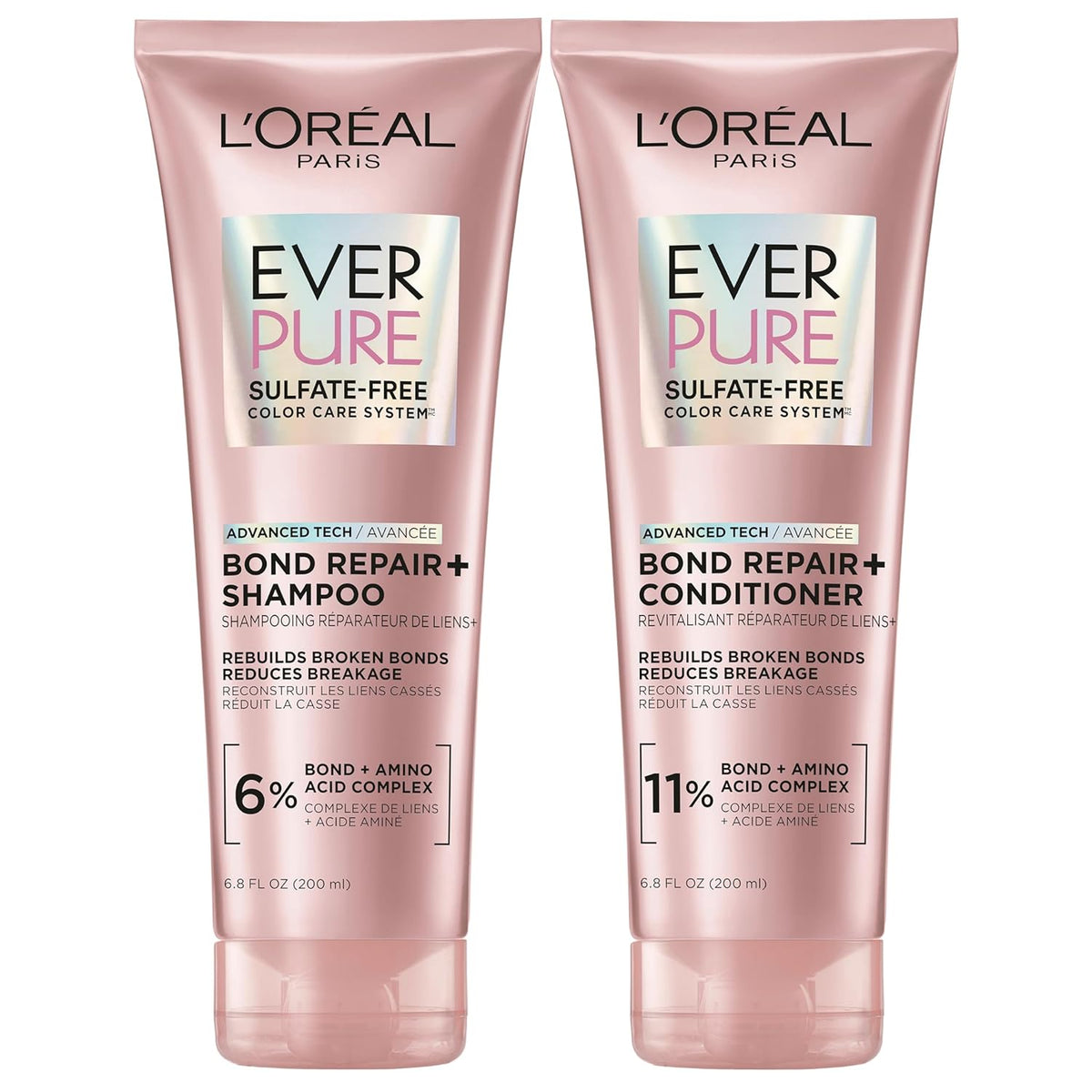 bond + amino acid complex for internal hair bond repair and breakage reduction
