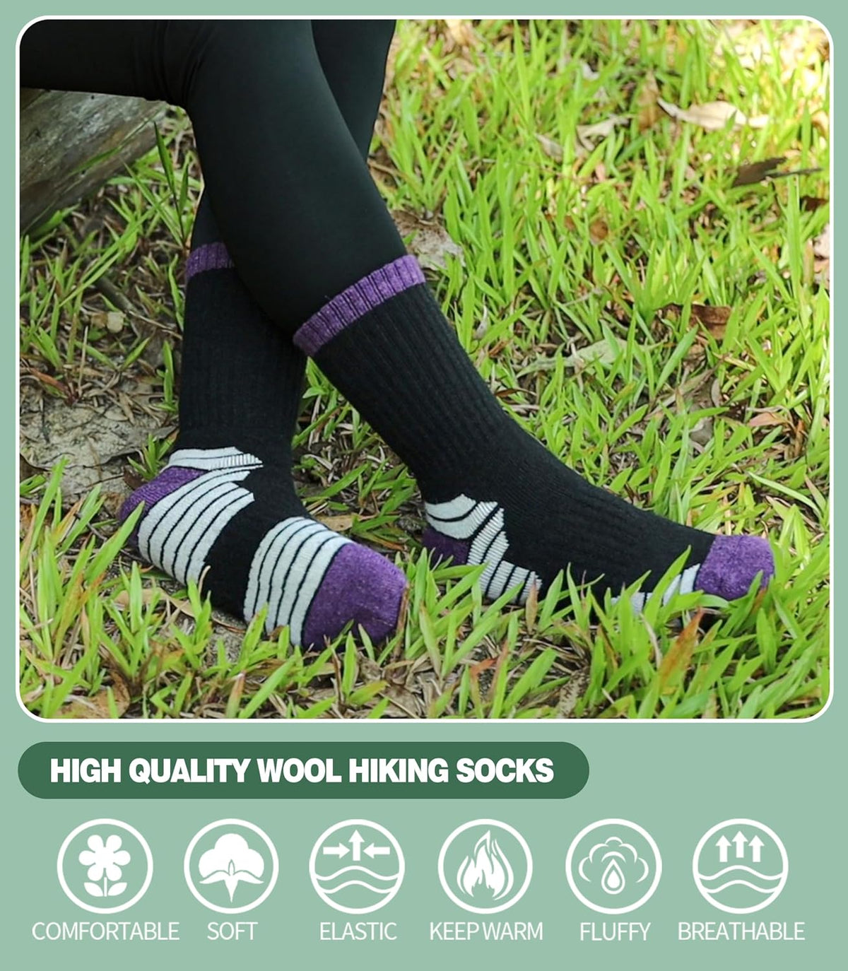 boot-length crew cut designed to pair with tall winter and hiking boots
